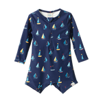 ONE PIECE BATHING TRUNKS | Regatta Navy Print-Web-front