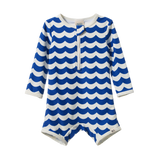 ONE PIECE BATHING TRUNKS | Waves Blue Print-Web-front