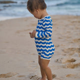 ONE PIECE BATHING TRUNKS | Waves Blue Print-Web-hover