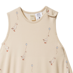 ORGANIC COTTON & MERINO SLEEPING BAG | Goose Lullaby Print-Web-hover