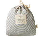 ORGANIC COTTON & MERINO SLEEPING BAG | Grey Marl Stripe-Web-hover