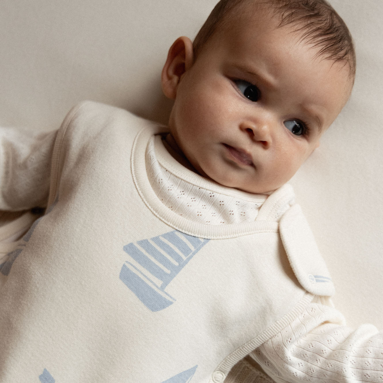 ORGANIC COTTON & MERINO SLEEPING BAG | Regatta Blue Print-Extra Img - 3