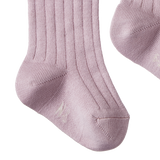 ORGANIC COTTON RIB SOCKS | Lilac-Extra Img - 2