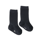 ORGANIC COTTON RIB SOCKS | Navy-Web-front