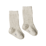 ORGANIC COTTON SOCKS | Grey Marl-Web-front