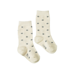 ORGANIC COTTON SOCKS | Grey Polka Dot-Web-front
