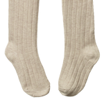 ORGANIC COTTON TIGHTS | Oatmeal Marl-Extra Img - 2