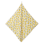 ORG COTTON HOODED TOWEL | Lemon Print Terry-Extra Img - 3