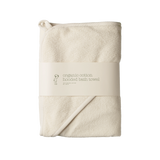 ORG COTTON HOODED TOWEL | Natural-Web-front