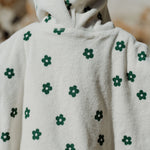 ORG COTTON PONCHO TOWEL | Flora Natural Print-Extra Img - 2