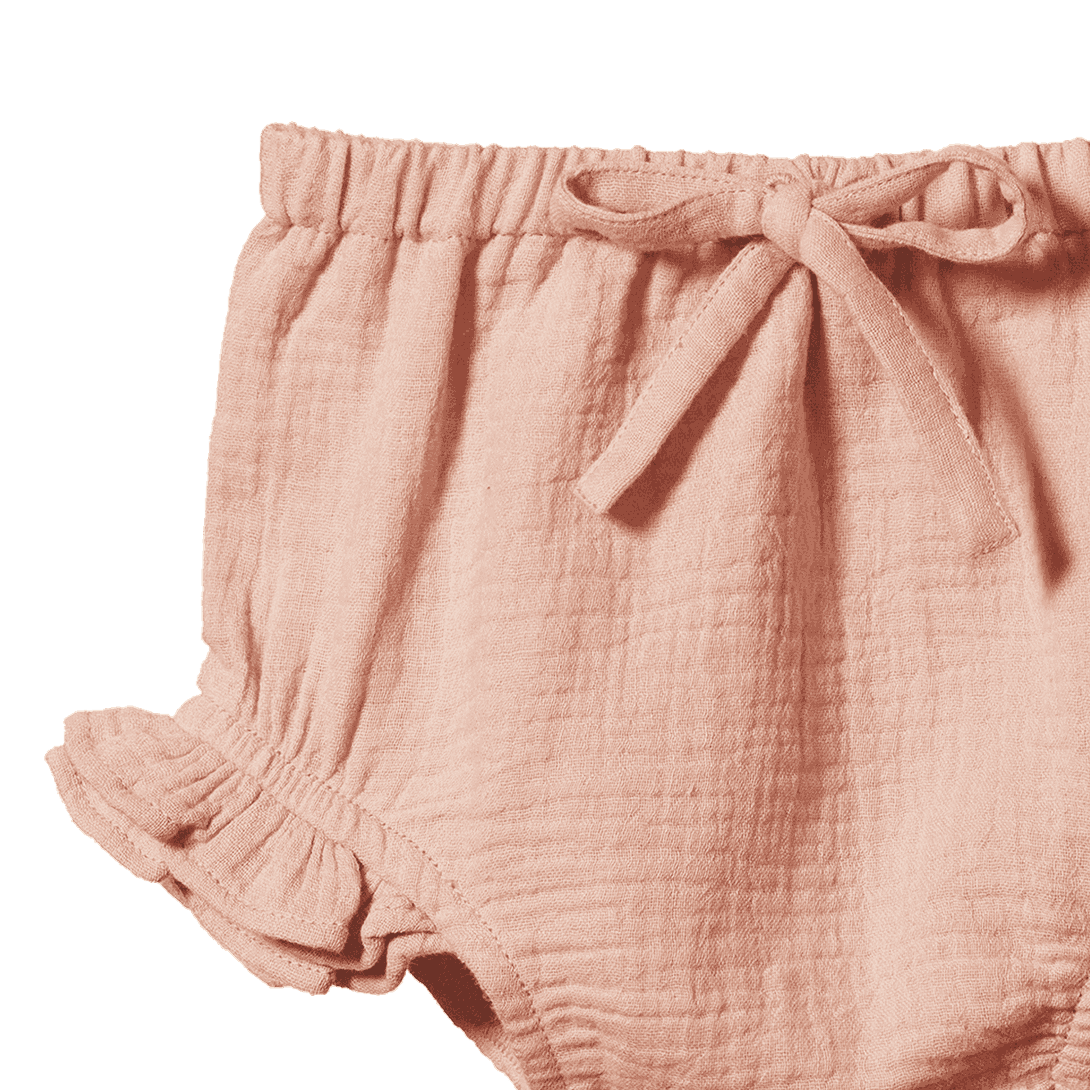PETAL BLOOMERS MUSLIN | Rose Dust-Extra Img - 1