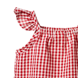 PETAL SET GINGHAM | Red Check-Extra Img - 2