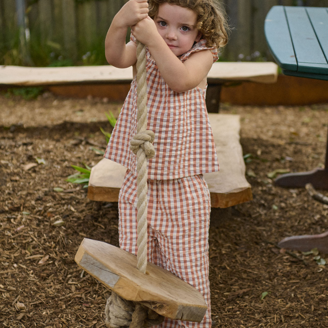 PETAL TOP | Dandelion Gingham-Extra Img - 2