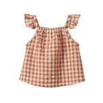 PETAL TOP | Dandelion Gingham-Web-front