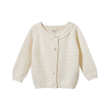 PIPER CARDIGAN | Natural Pointelle-Web-front