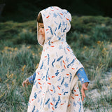 PONCHO TOWEL | Snorkel Print Terry-Extra Img - 1