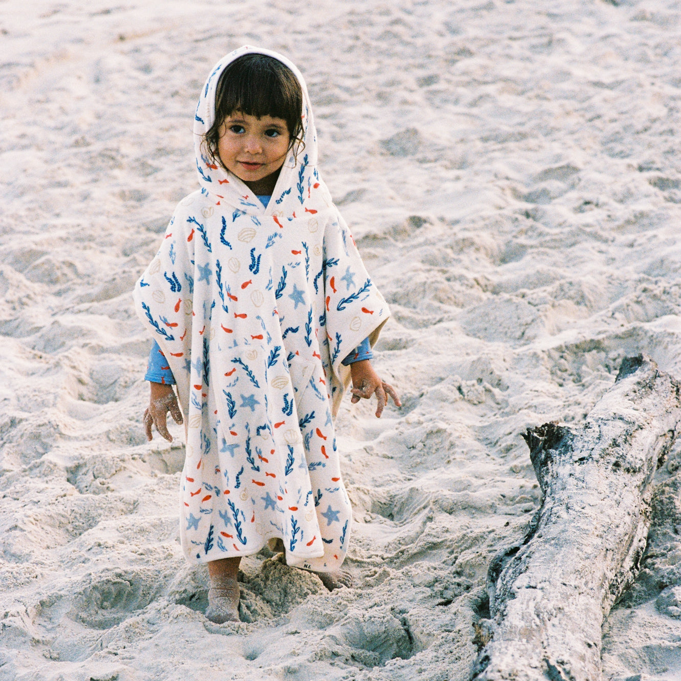PONCHO TOWEL | Snorkel Print Terry-Web-hover