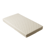 QUILTED WOOL & LATEX COT MATTRESS | Natural-Web-front