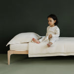 QUILTED WOOL & LATEX COT MATTRESS | Natural-Web-hover