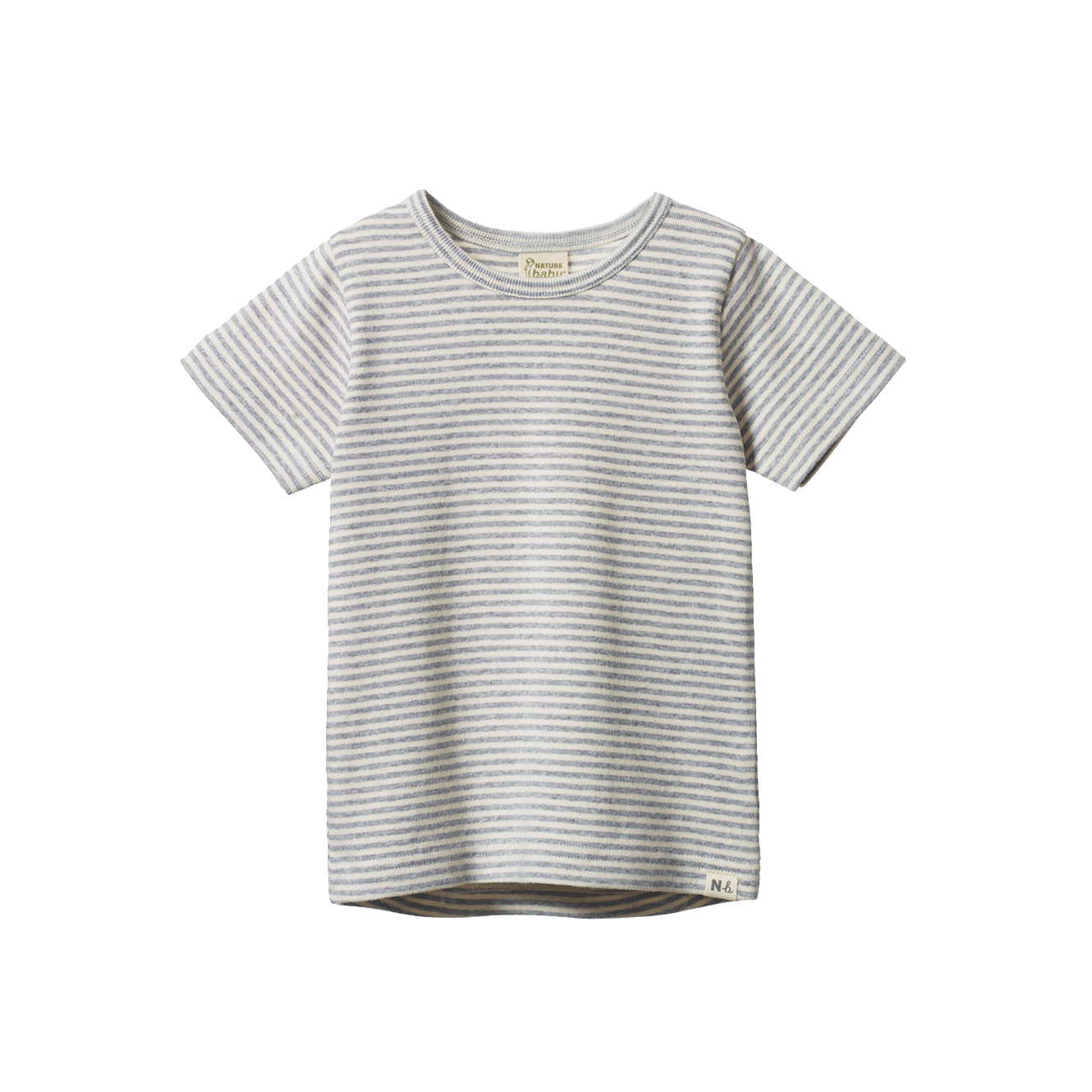 RIVER TEE | Grey Marl Stripe-Web-front