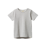 RIVER TEE | Grey Marl Stripe-Web-front