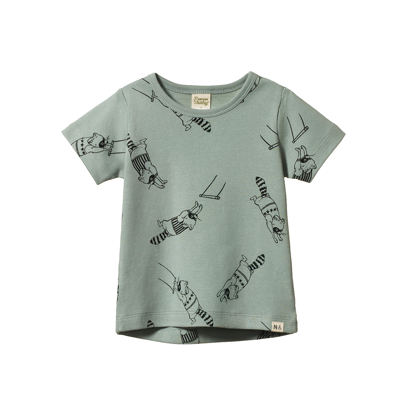 RIVER TEE | Raccoon Rhapsody Print-Web-front