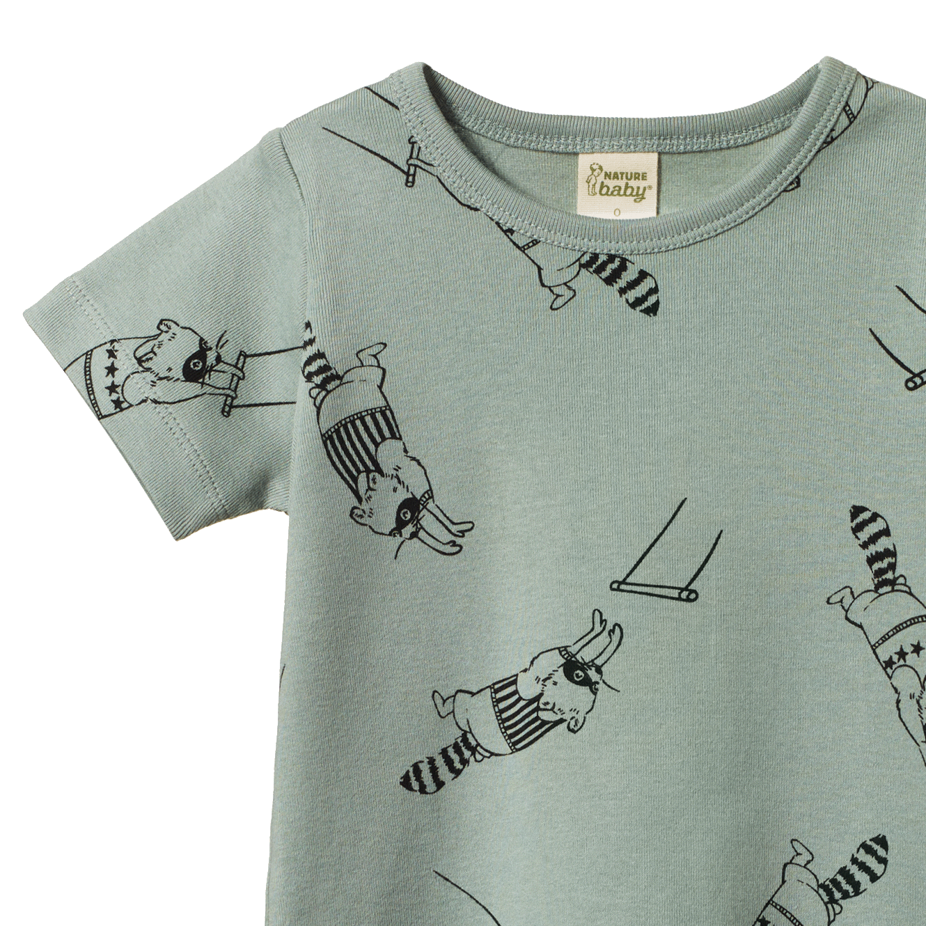 RIVER TEE | Raccoon Rhapsody Print-Web-hover