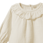 RUFFLE CAMERON BLOUSE | Natural-Extra Img - 3