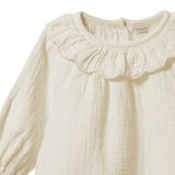 RUFFLE CAMERON BLOUSE | Natural-Extra Img - 3