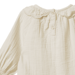 RUFFLE CAMERON BLOUSE | Natural-Extra Img - 4