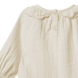 RUFFLE CAMERON BLOUSE | Natural-Extra Img - 4