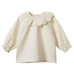 RUFFLE CAMERON BLOUSE | Natural Crinkle-Web-front
