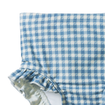 RUFFLE SWIM SHORTS | Blue Gingham-Web-hover