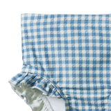 RUFFLE SWIM SHORTS | Blue Gingham-Web-hover