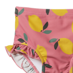 RUFFLE SWIM SHORTS | Lemmony Rose Print-Extra Img - 2