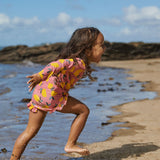 RUFFLE SWIM SHORTS | Lemmony Rose Print-Web-hover