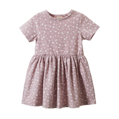 SATURDAY DRESS | Dandelion Lilac Print-Web-front