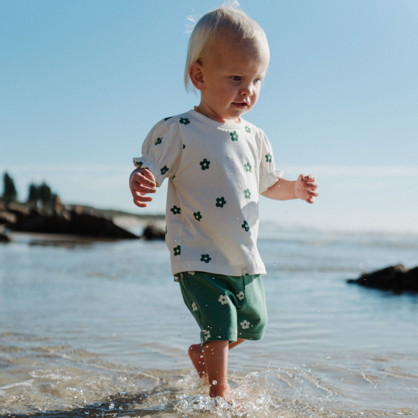 SELBY SHORTS | Flora Peppermint Print-Extra Img - 1