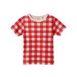 SHORTIE PYJAMA SET | Red Crispin Check-Extra Img - 4