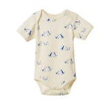 SHORT SLEEVE BODYSUIT | Dog Walk Print-Web-front