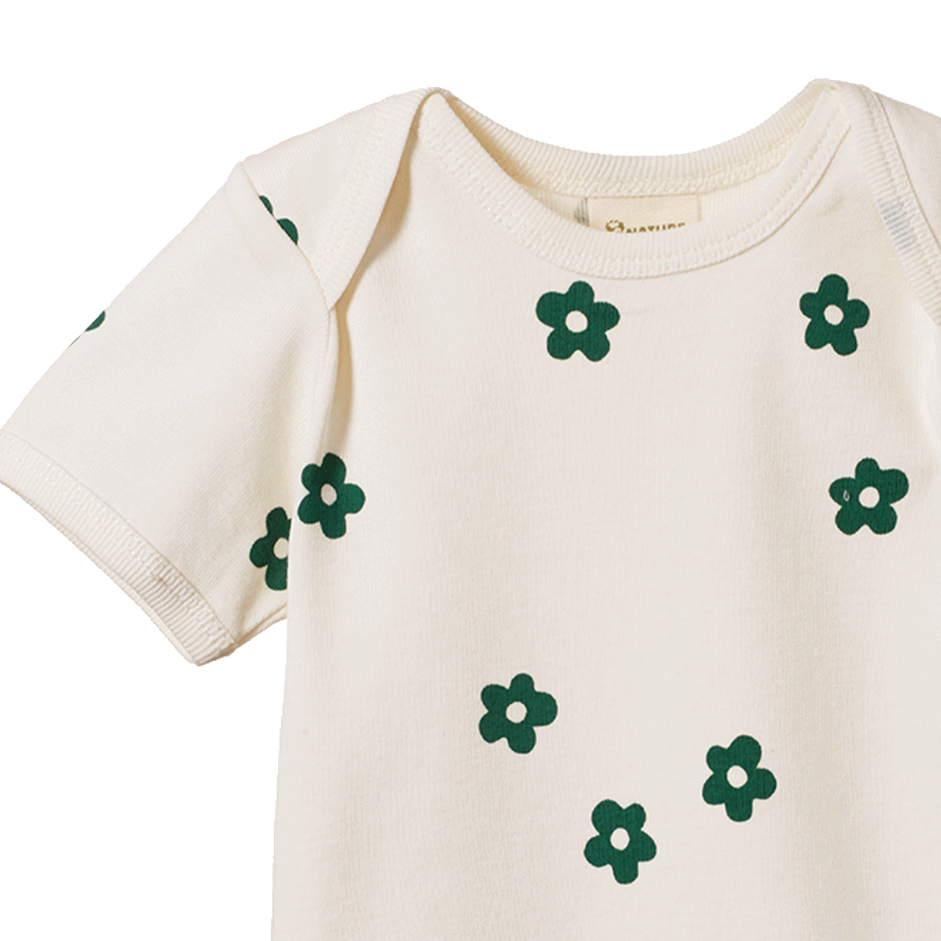 SHORT SLEEVE BODYSUIT | Flora Natural Print-Web-hover