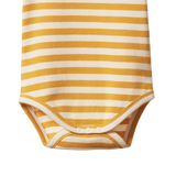 SHORT SLEEVE BODYSUIT | Golden Sea Stripe-Extra Img - 1