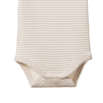SHORT SLEEVE BODYSUIT | Lilac Pinstripe-Extra Img - 3