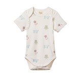SHORT SLEEVE BODYSUIT | Nature Baby Print-Web-front
