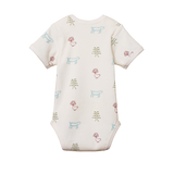 SHORT SLEEVE BODYSUIT | Nature Baby Print-Web-hover