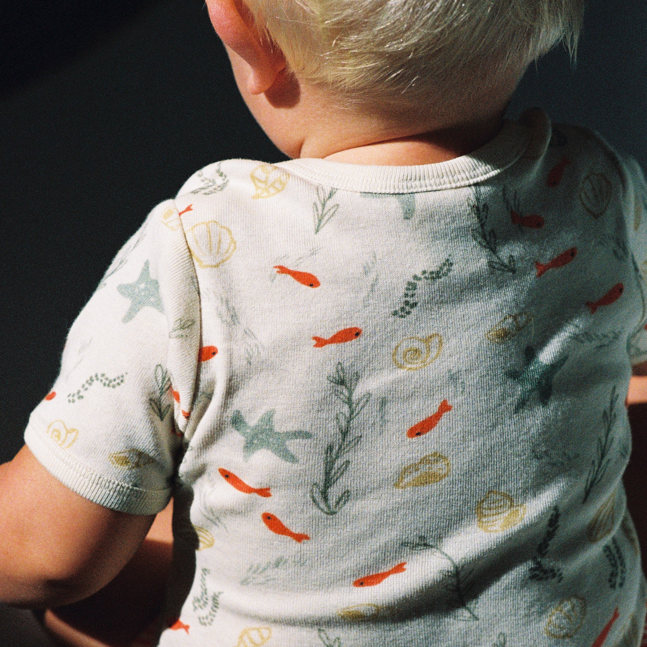SHORT SLEEVE BODYSUIT | Snorkel Print-Extra Img - 2