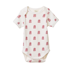 SHORT SLEEVE BODYSUIT | Tiki Print-Web-front