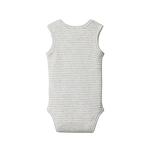 SINGLET BODYSUIT | Grey Marl Stripe-Web-hover