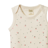 SINGLET POINTELLE | Posey Blossom Print-Web-hover