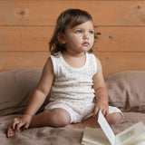 SINGLET PYJAMA SET POINTELLE | Dandelion Print-Web-hover